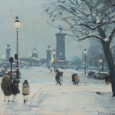 Jules Rene Herve (French, 1887-1981) Oil on Canvas