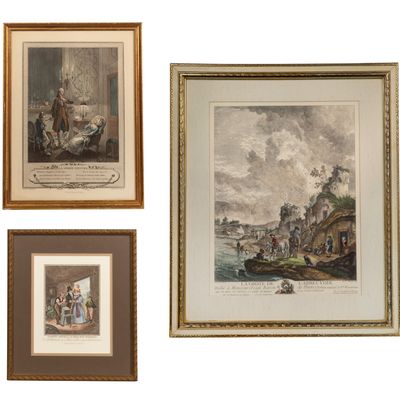 Sale Photo Thumbnail #603: Various Artists (European, 19th Century) Engraving Assortment