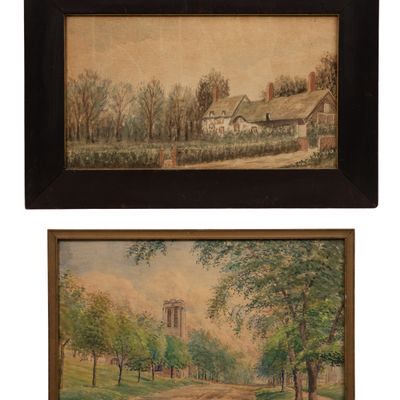Unknown Artists (British, 19th Century) Watercolors on Paper