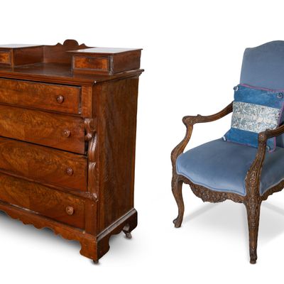 Sale Photo Thumbnail #360: Chest of Drawers and Armchair