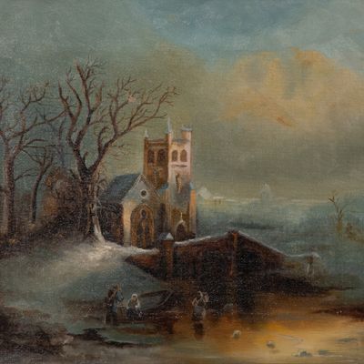 Unknown Artist (Continental School, 20th Century) Oil on Canvas
