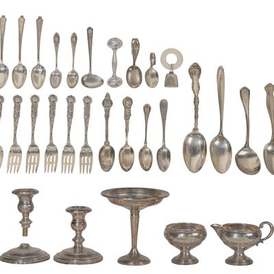 Sale Photo Thumbnail #526: Sterling Silver Object Assortment