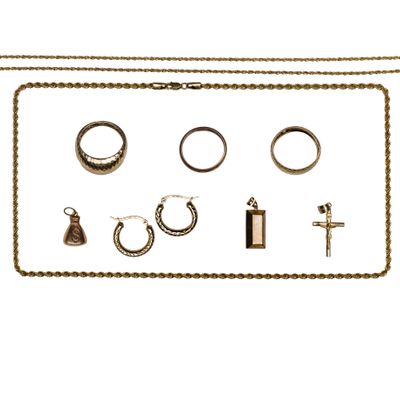 Sale Photo Thumbnail #459: 10k Yellow Gold Jewelry Assortment