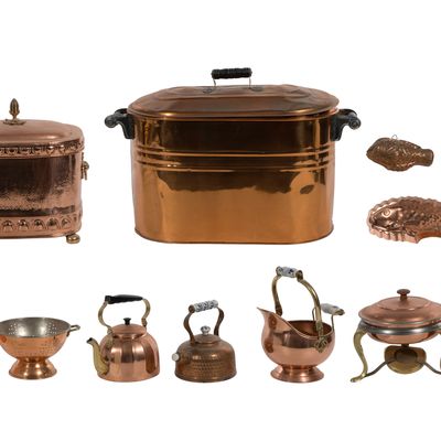 Sale Photo Thumbnail #378: Copper Kitchenware Assortment