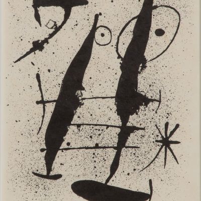 Sale Photo Thumbnail #152: Joan Miro (Spanish, 1893-1983) 'Dans la Riviere Basse' Color Lithograph