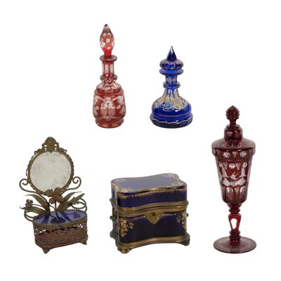 Sale Photo Thumbnail #226: Victorian Glass Vanity Assortment