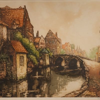 Sale Photo Thumbnail #109: Robert Van Der Vinck (Dutch, 1914-1981) Etching
