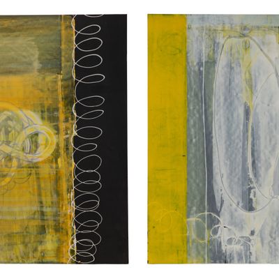 Bernd Haussmann (American, b.1957) Mixed Media on Board