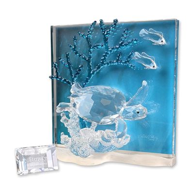 Swarovski Crystal 2006 SCS Annual Edition Sculpture, Eternity with Title Plaque