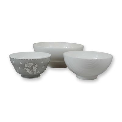 3pc Wedgwood Bone China Bowls