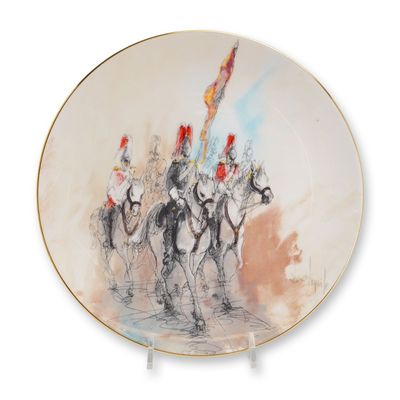 Wedgwood Ben Maile Lancers Bone China Cabinet Plate