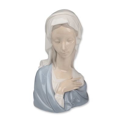 Lladro Glazed Porcelain Madonna Head 01004649