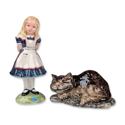 Pair of Beswick Alice Series Figurines