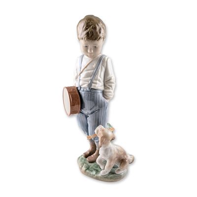 Lladro Friendly Duet Porcelain Figurine, Signed