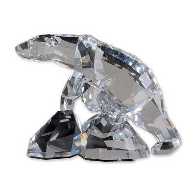 Swarovski Soulmates Clear Crystal Figurine, Polar Bear Nanuc