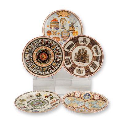 5pc Wedgwood Commemorative Earthenware Plates