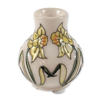 Moorcroft Miniature Daffodil Vase