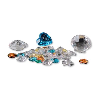 3pc Collection of Swarovski Faceted Crystals