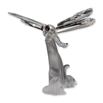 Swarovski Silver Crystal Dragonfly Figurine