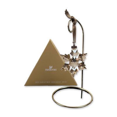 Swarovski SCS 2010 Gold Tone Crystal Ornament