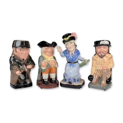 4pc Royal Doulton and Kevin Francis Toby Jugs