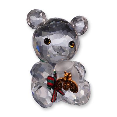 Swarovski Crystal Kris Bear Honey Pot Figurine