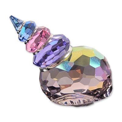 Swarovski Crystal Paradise Fish and South Sea Figurine, Corunna Blue Violet