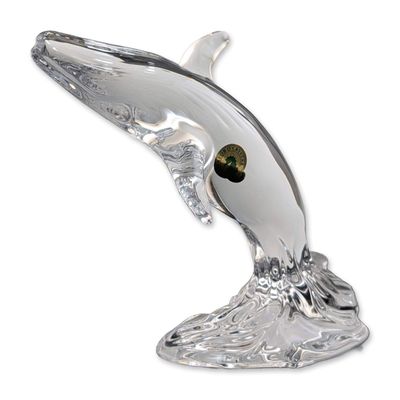 Waterford Lead Crystal Whale Figurine