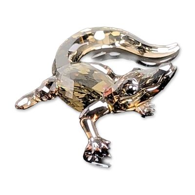 Swarovski Faceted Crystal 2016 Event Figurine, Baby Crocodile