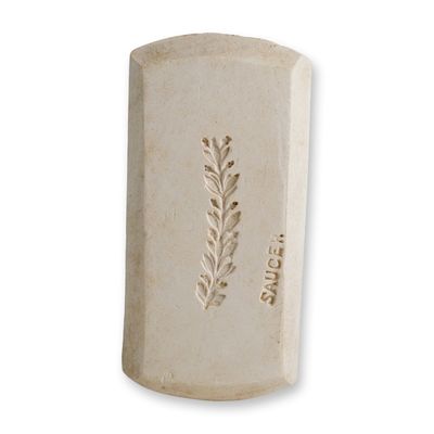 Wedgwood Ceramic Intaglio Sprig Mold Foliate Block