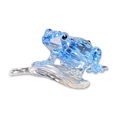 Swarovski Crystal 2009 Event Figurine, Blue Dart Frog