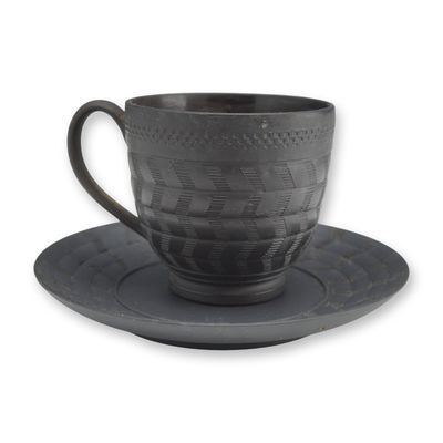 Wedgwood Black Basalt Cup and Saucer