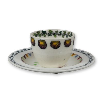 2pc Wedgwood Miniature Earthenware Teabowl and Saucer