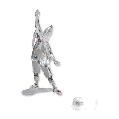 Swarovski Crystal SCS 1999 Annual Edition Figurine, Plaque and Base, Pierrot