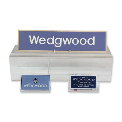 3pc Wedgwood Retail Countertop Advertising Display Signs