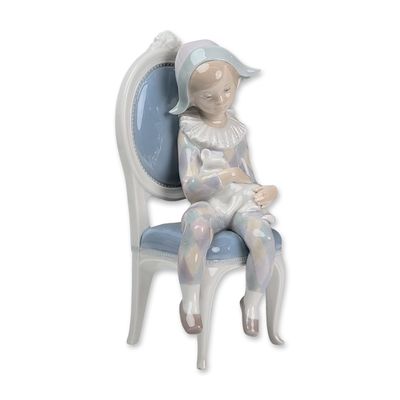 Lladro Glazed Porcelain Figurine, Young Harlequin 01001229