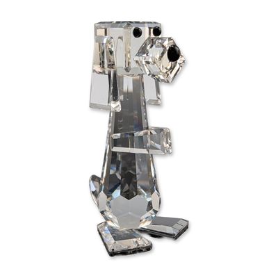 Swarovski Silver Crystal Tall Pluto Dog Figurine