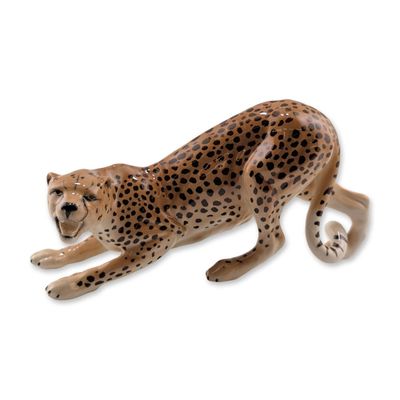 Beswick English Glazed Porcelain Cheetah Figurine