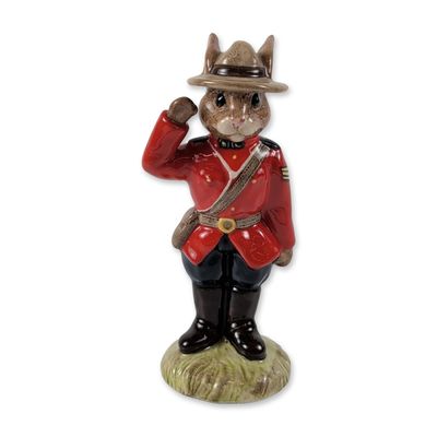 Royal Doulton Sergeant Mountie Bunnykins Figurine
