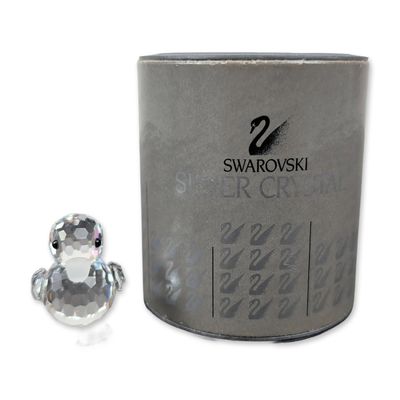 Swarovski Silver Crystal Mini Duck Figurine