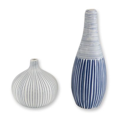 2pc Mini Porcelain Bud Vases