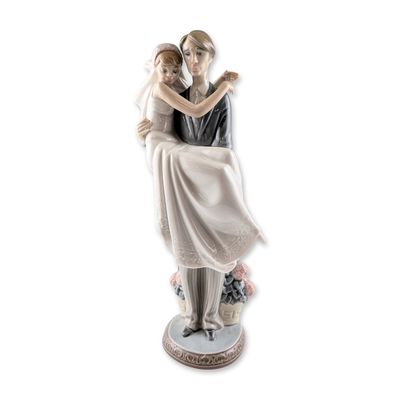 Lladro Porcelain Over the Threshold Figurine
