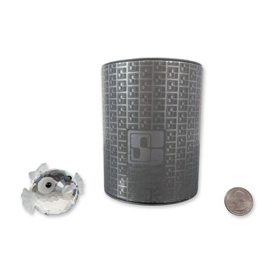 Swarovski Silver Crystal Figurin, Large Blowfish