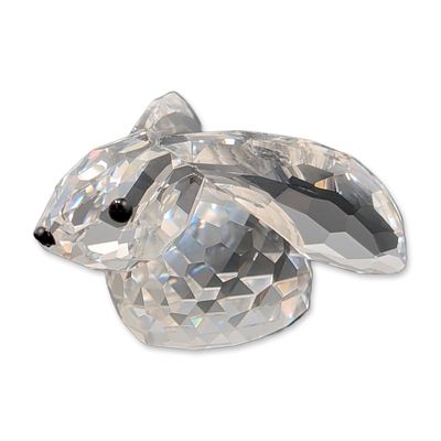 Swarovski Silver Crystal Sitting Bunny Rabbit Figurine