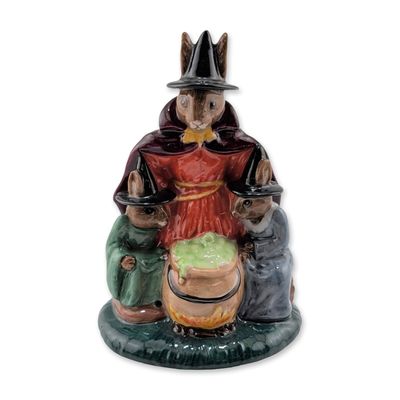 Royal Doulton Bunnykins Ceramic Colorway Figurine, Witches Cauldron DB 293