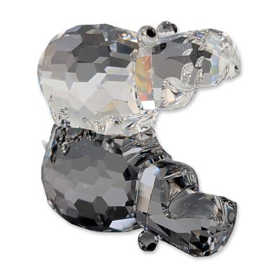 Swarovski Signed Crystal Hippopotamus Figurine
