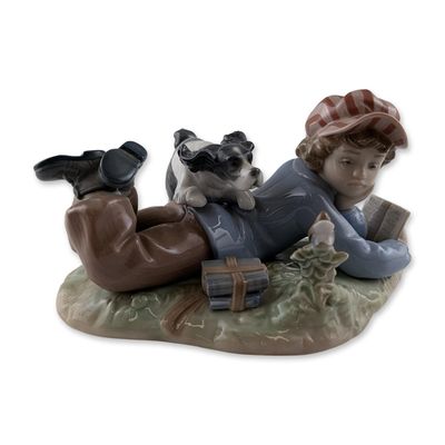 Lladro Study Buddies Porcelain Figurine