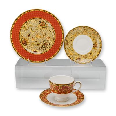 4pc Wedgwood Persia Pattern Bone China Service
