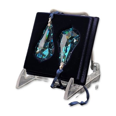 Set of 2 Swarovski Crystal Chandelier Ornaments