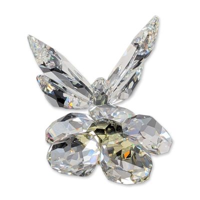 Swarovski Crystal Butterfly on Flower Figurine